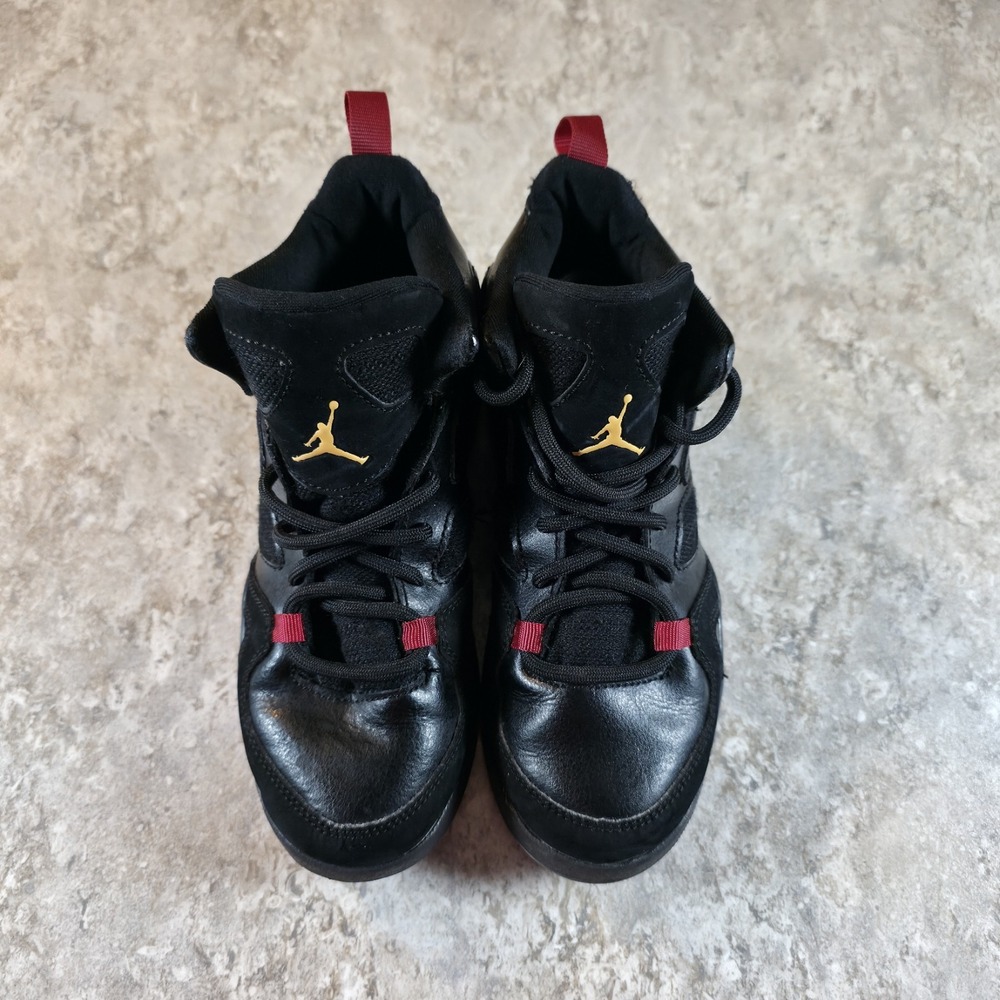 Nike Air Jordan Size 13c FLIGHT CLUB '91 BP Shoes Black Red 555470-067 Sneakers